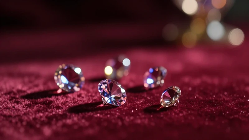 Joyas resplandecen en terciopelo con bokeh
