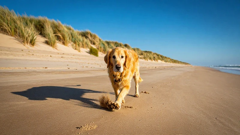 Detecta oro en la playa soleada