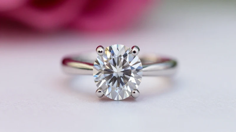 Cómo elegir el anillo de compromiso perfecto para tu pareja 5 Anillo de diamantes con iluminación cinematográfica