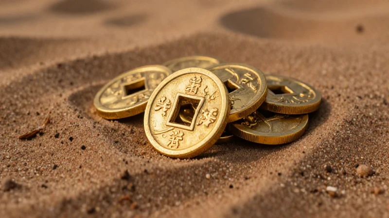 Monedas antiguas resaltan en fotografía llamativa