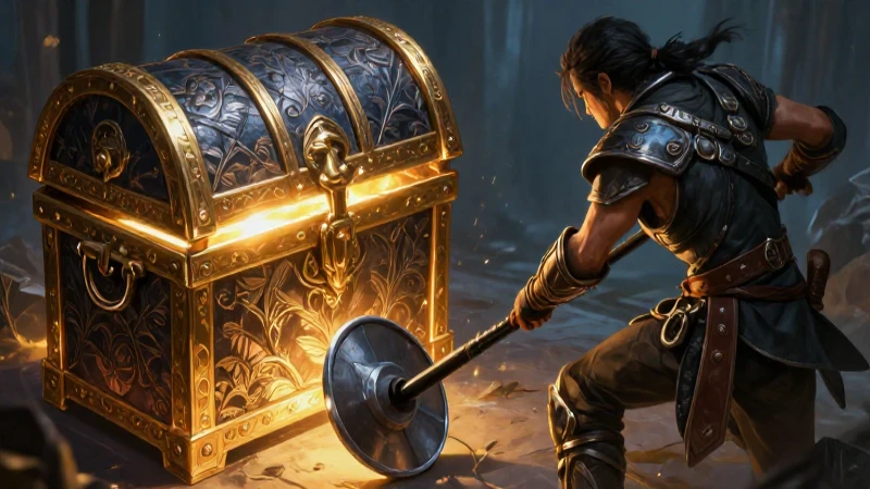 Cofre del tesoro brillante en Valheim