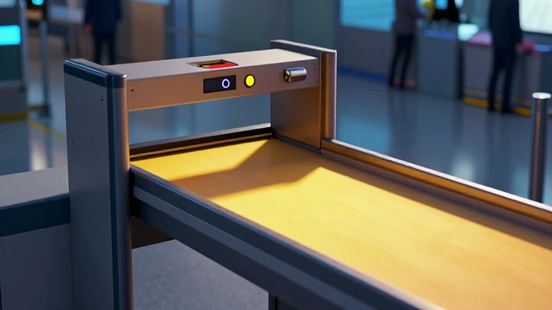 Control aeroportuario: escáner revela objetos en detalle