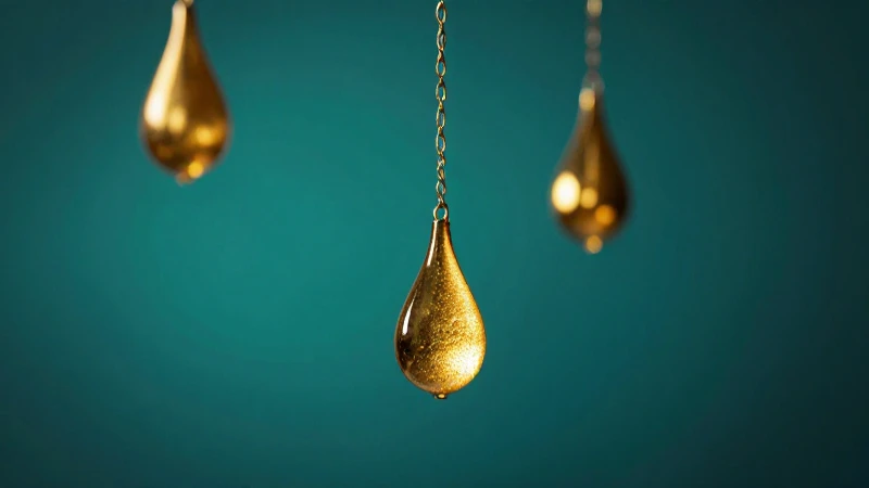 Péndulo dorado, foco dramático y vibrante