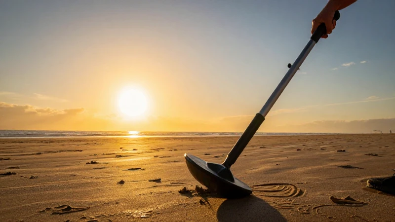 Cómo hacer detectores de metales caseros para la playa 6 Atardecer dramático en la playa con detector