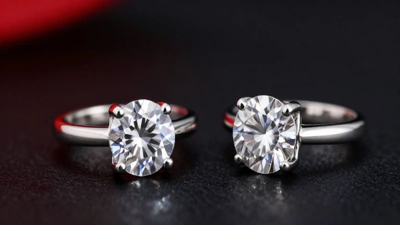 Joyas de rodio y diamantes, alta calidad visual