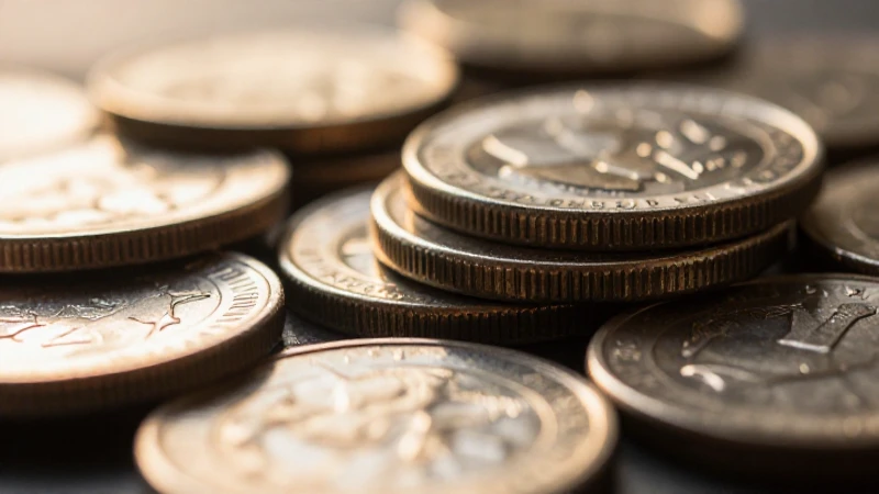 Monedas plateadas brillan con iluminación cinematográfica