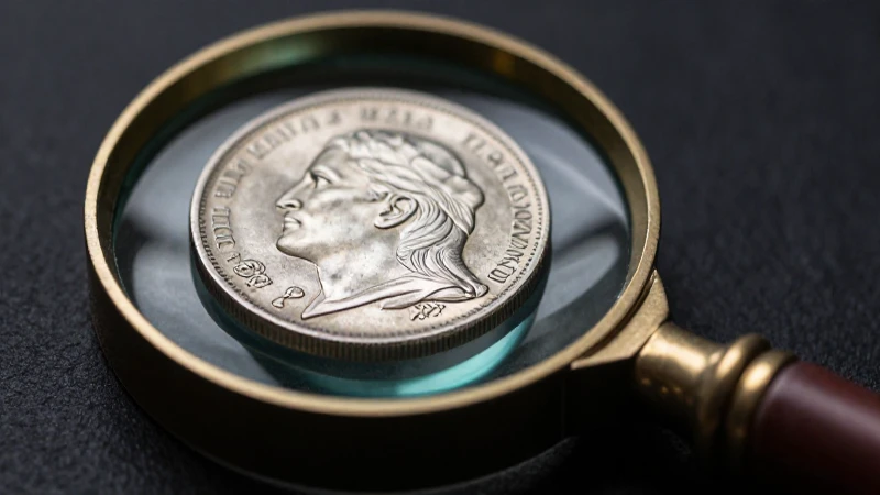 Moneda antigua iluminada: posible plata