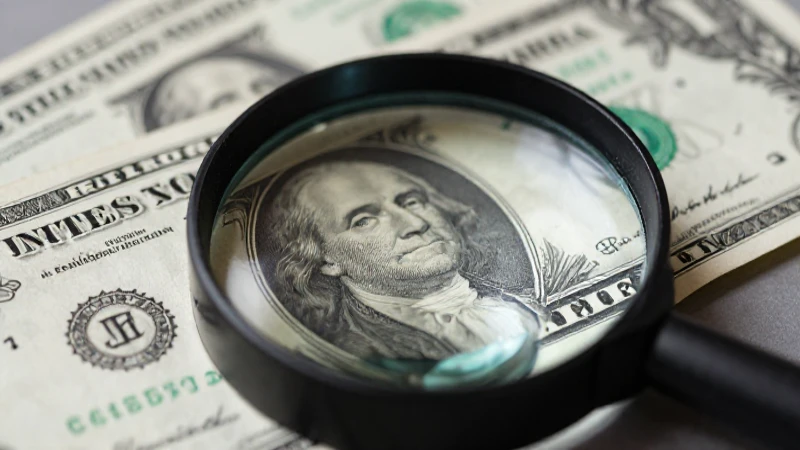 Dólar plateado resaltado con luz cinematográfica