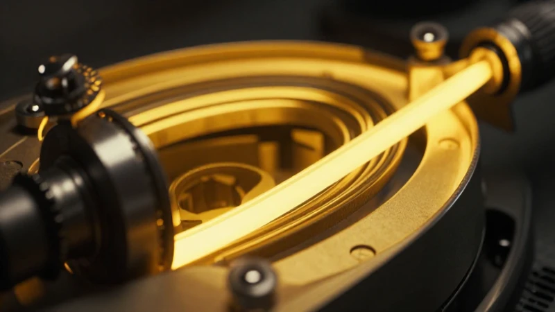 Artefacto dorado resalta bajo luz dramática