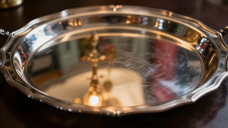 Cómo puedo verificar si una bandeja es de plata 5 Plata antigua reflecta con luz cálida