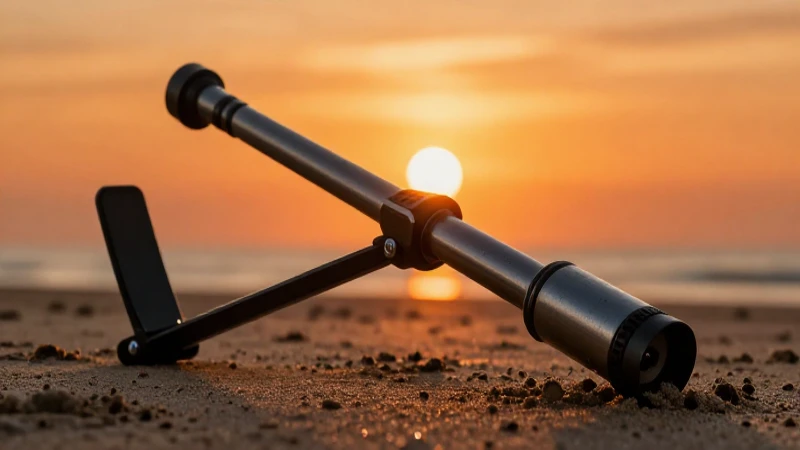 Cómo realizar una revisión con detector de metales de forma efectiva 3 Detecta metal en la playa al atardecer