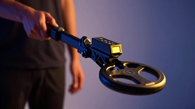 Cómo realizar una revisión con detector de metales de forma efectiva 4 Fotografía profesional, moderna y dramática del metal detector