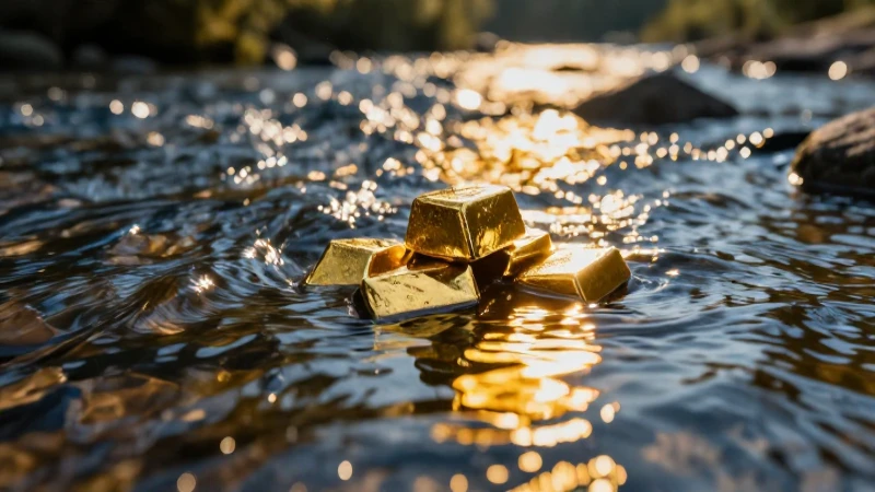 Busca destellos dorados en aguas soleadas