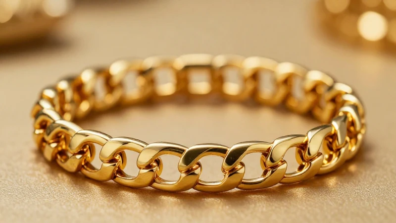 Pulsera italiana de oro, lujo y elegancia