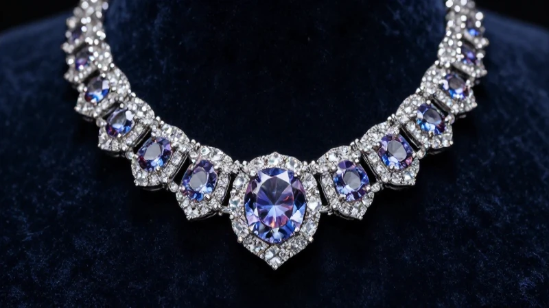 Collar de diamantes deslumbrante en fotografía elegante