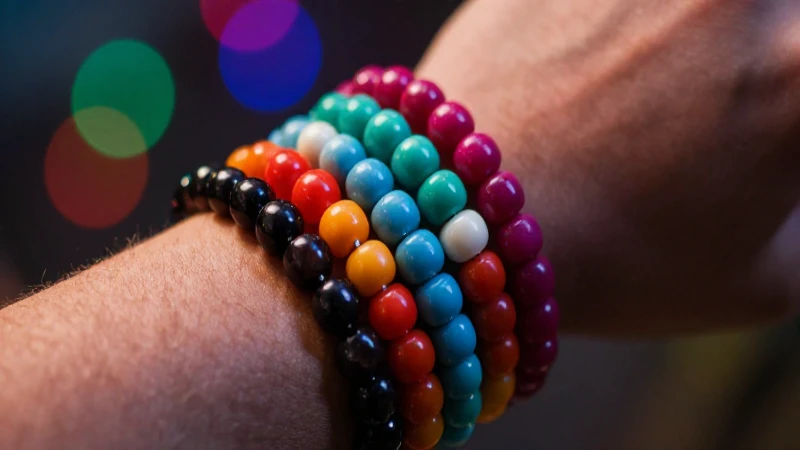 Ideas únicas para frases significativas en pulseras: cuáles 8 Pulseras coloridas resaltan con luz cinematográfica