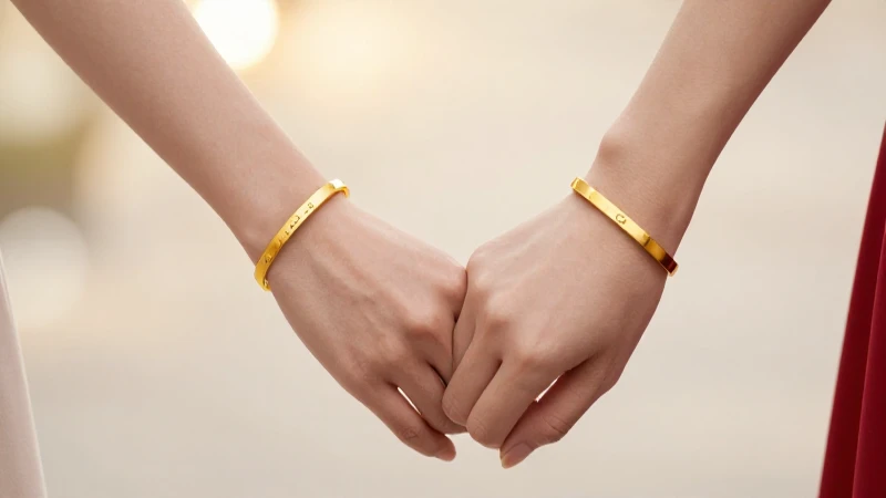 Ideas únicas para frases significativas en pulseras: cuáles 3 Muñecas entrelazadas con pulseras doradas románticas