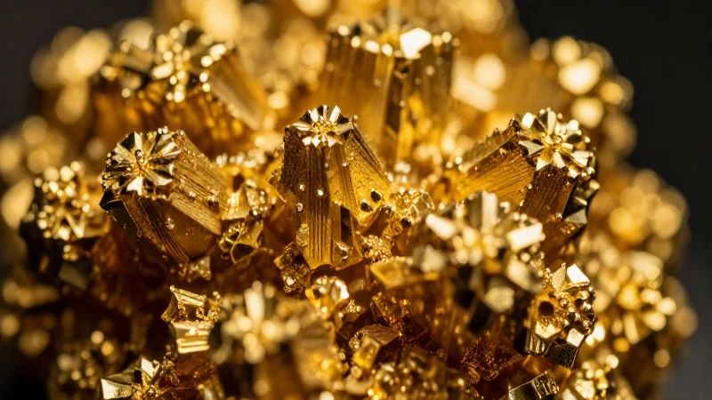 Cómo se forma el óxido de oro y cuáles son sus propiedades 2 Óxido dorado intrincado, iluminación cinematográfica y contraste alto