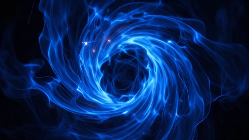 Fuego azul etéreo y dramático, muy detallado