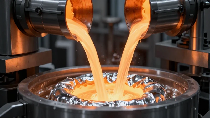 Refinería de plata: fluidez metálica impactante