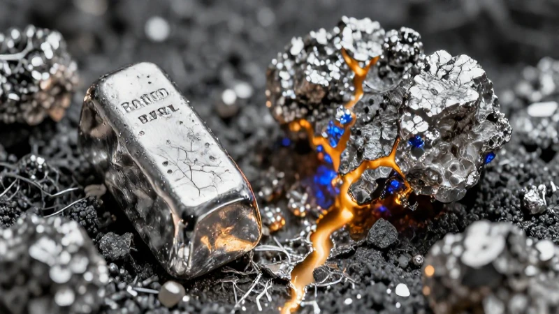 Plata brillante en primer plano, excelente iluminación