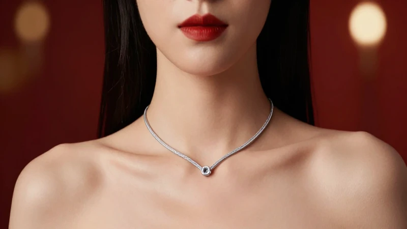 Dónde comprar plata y tendencias de moda en Detectando.com 3 Retrato elegante con collar y cálido ambiente