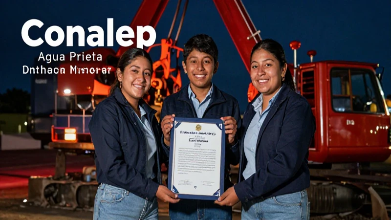 Conalep Agua Prieta recibió apoyo minero