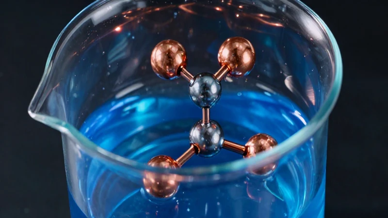 Cianuro de cobre: solución azul vibrante y detallada