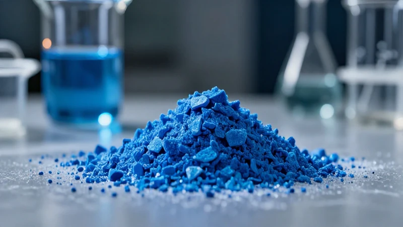 Sulfato de cobre: imagen vibrante y cinematográfica