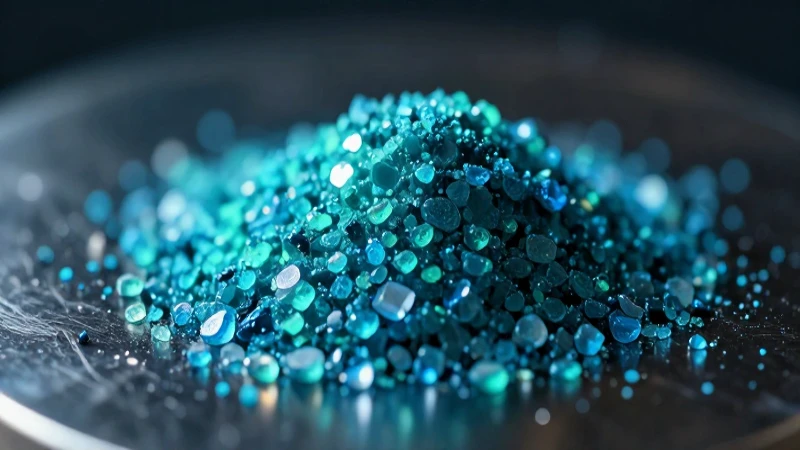 Cristales de cobre: azul intenso y dramático