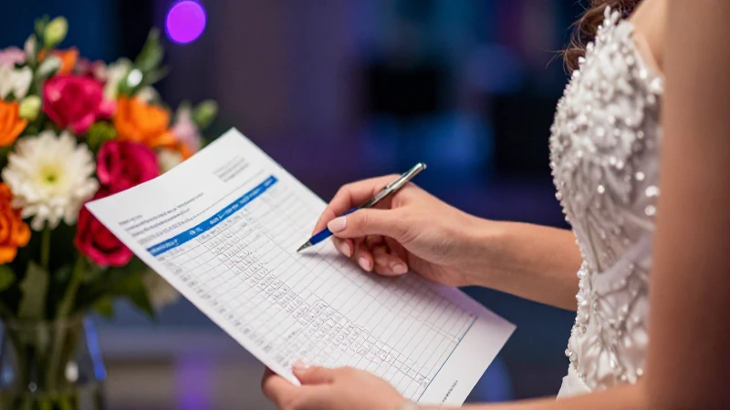 75 cosas de boda imprescindibles que no puedes olvidar 40 Pareja revisa finanzas con estética moderna