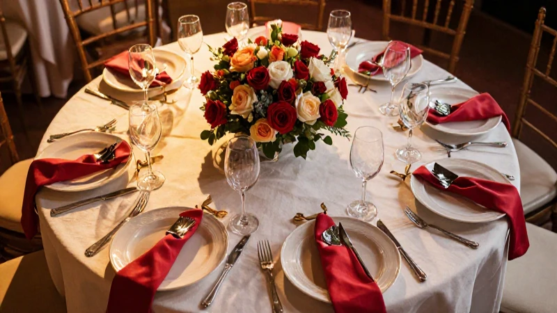 75 cosas de boda imprescindibles que no puedes olvidar 6 Cena romántica: lujo y elegancia cinematográfica