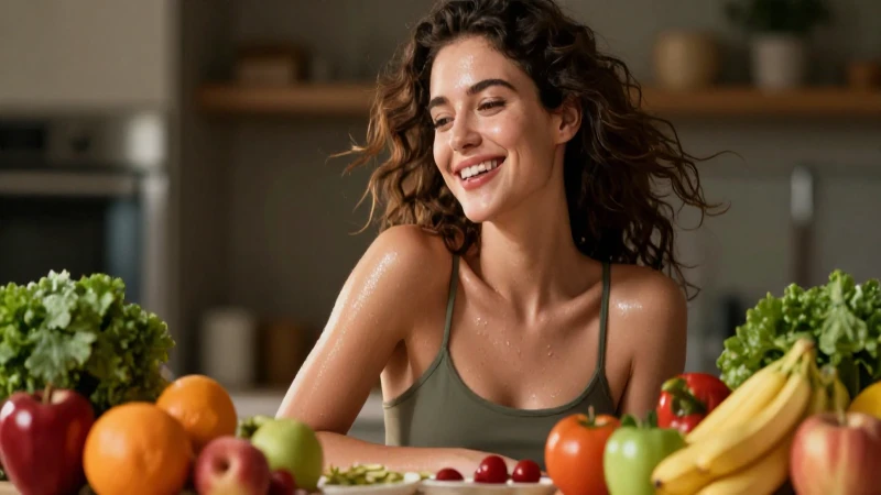 Mujer sana irradiando vitalidad y belleza natural