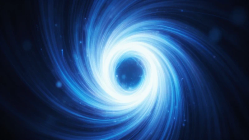 Plasma azul brillante en fondo oscuro