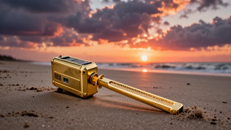 Cuál es el mejor buscador de tesoros con detector de metales 5 Busca tesoros en la playa al atardecer