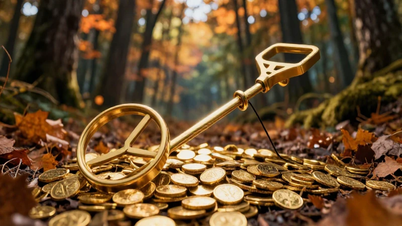 Cuál es el mejor buscador de tesoros con detector de metales 6 Oro escondido brilla en bosque místico