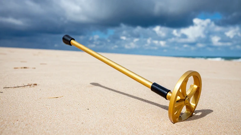 Cuál es el mejor buscador de tesoros con detector de metales 3 Detectores dorados en playa con luz dramática