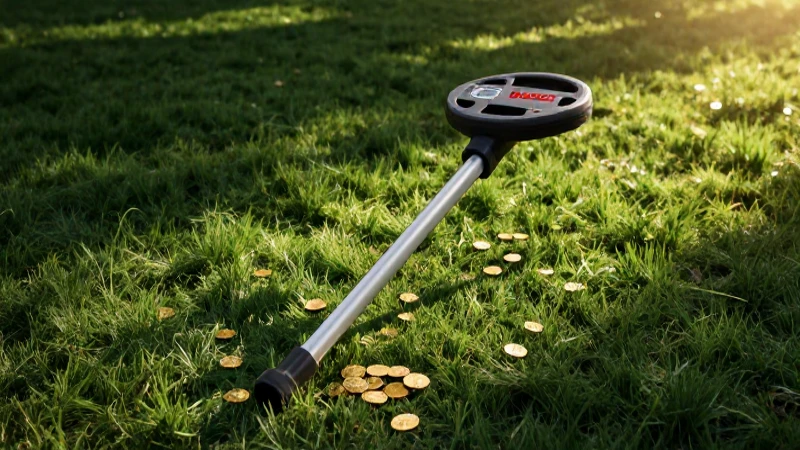Detector Bosch encuentra monedas doradas en campo