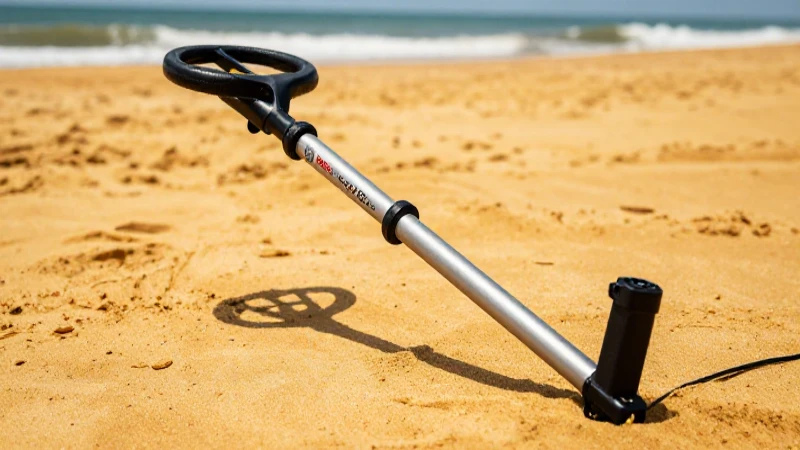 Detector Bosch en playa dorada, imagen impactante