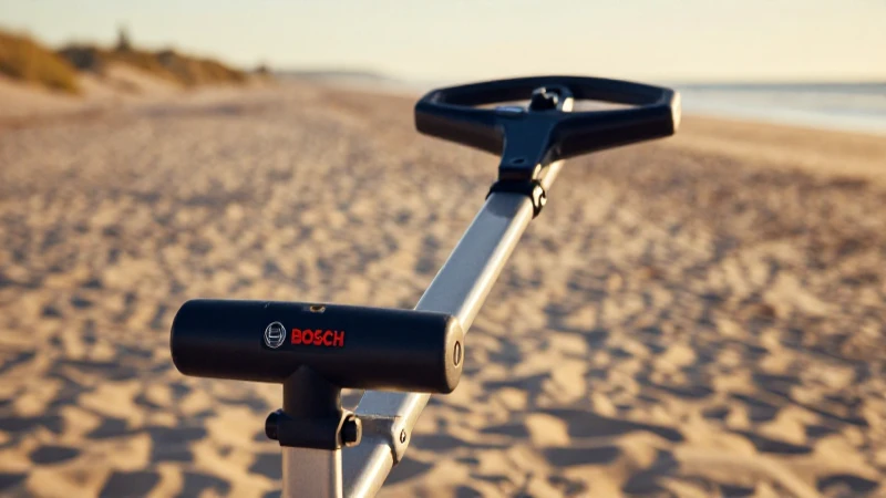 Detector Bosch en playa, imagen impactante