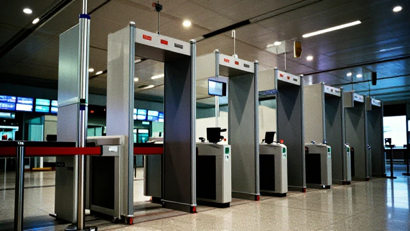 Control aeroportuario: escáneres y contraste llamativo