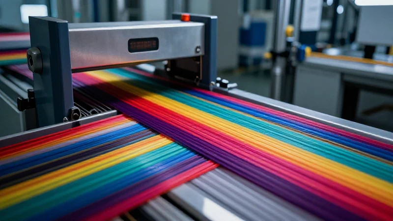Fábrica textil: estudio moderno y vibrante