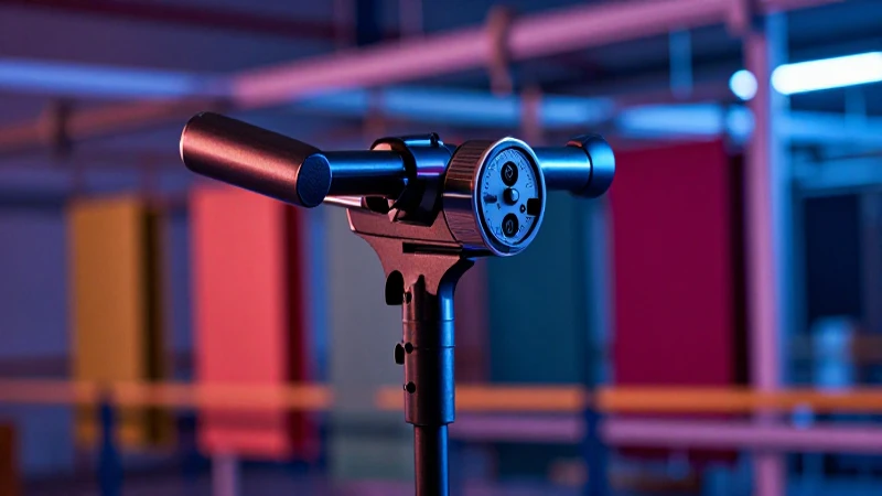 Metal detector en estudio, visualmente impactante