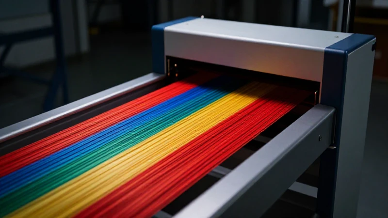 Inspección textil vibrante con iluminación profesional