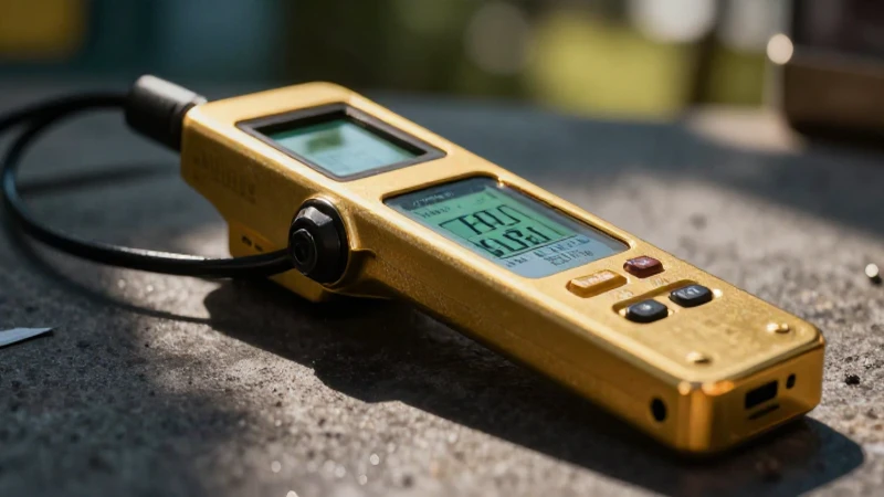 Detector de oro, imagen cinematográfica y vibrante
