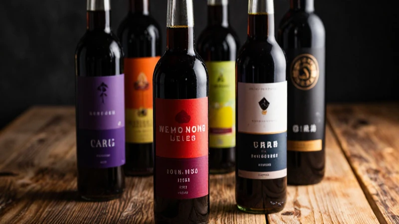 Fotografía intensa de vinagre y madera dorada