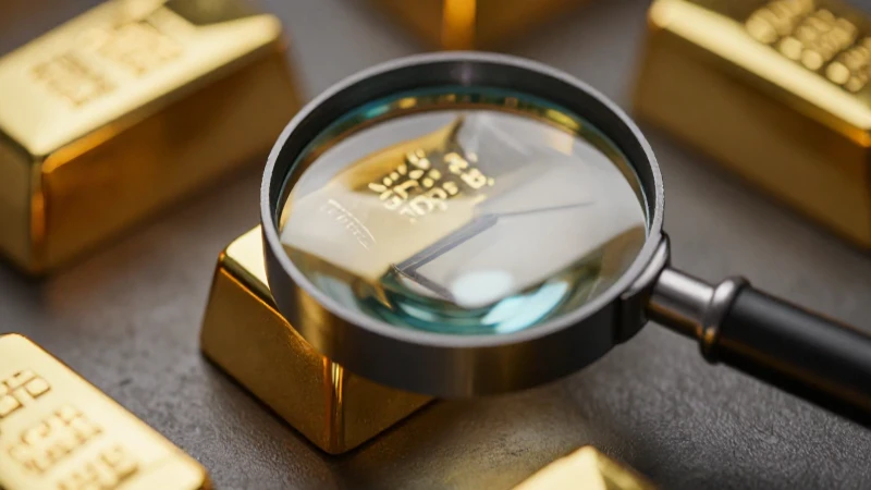 Oro brillante capturado con detalle fotográfico