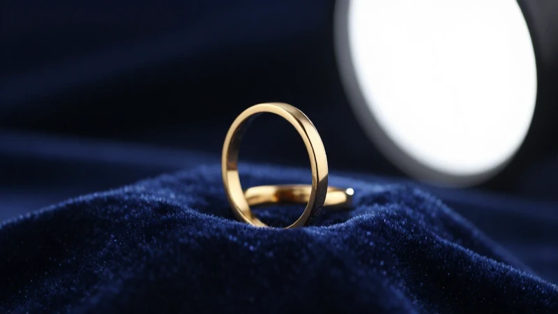 Anillo dorado destaca en imagen cinematográfica oscura