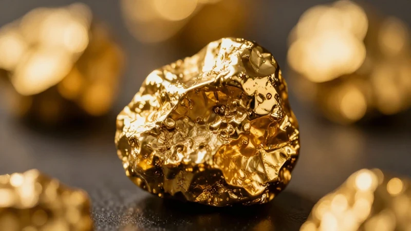 Un tesoro dorado resalta en luz cálida
