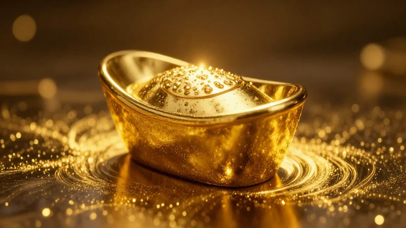 Oro pulido brilla con lujo fotográfico